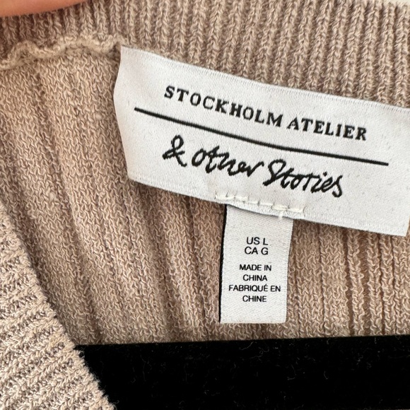 and other stories fitted midi tank dress - Picture 5 of 5